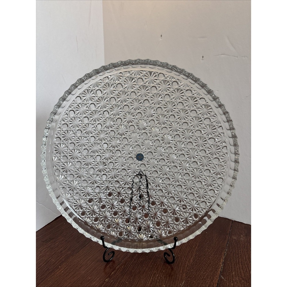 Vintage HOYA Daisy & Button Platter 12"  Mint Condition NOS With Sticker